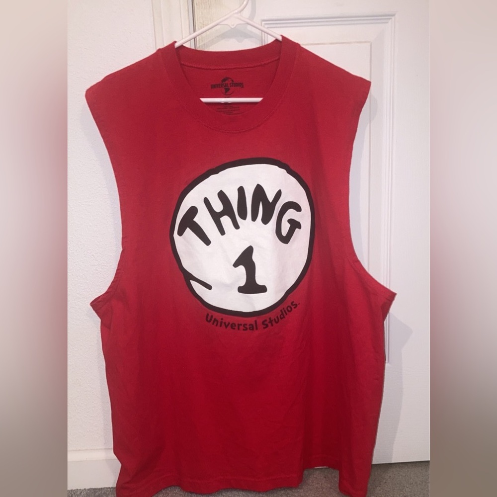 UNIVERSAL STUDIOS THING #1 TANK TOP CROPPED DR SEUSS